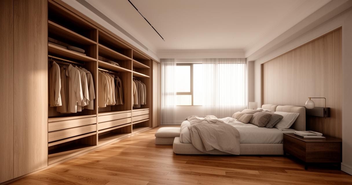Aménager un dressing fonctionnel : idées et conseils pour optimiser l&rsquo;espace de votre grande chambre